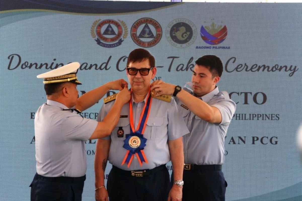 Ralph Recto Gets Coast Guard Vice Admiral Rank — Stepson Luis Manzano Also Inducted Into PCG Auxiliary