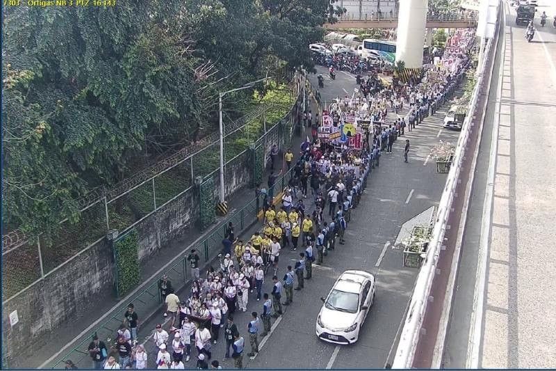 It's Happening: Thousands March on EDSA for Trillion Peso March Part 3 as Philippines Marks 40 Years of People Power