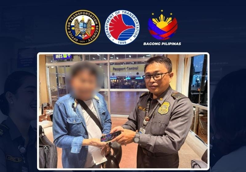 Honest Airport Screeners at Bohol-Panglao International Return Passenger's Smartphone and Personal Items — OTS Chief Says Integrity Is Non-Negotiable