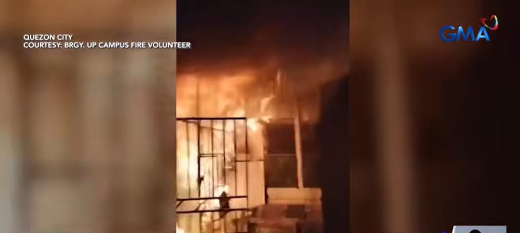 Fire Destroys Three Houses Near UP Diliman Early This Morning — Two Residents Injured, Only a Washing Machine Saved