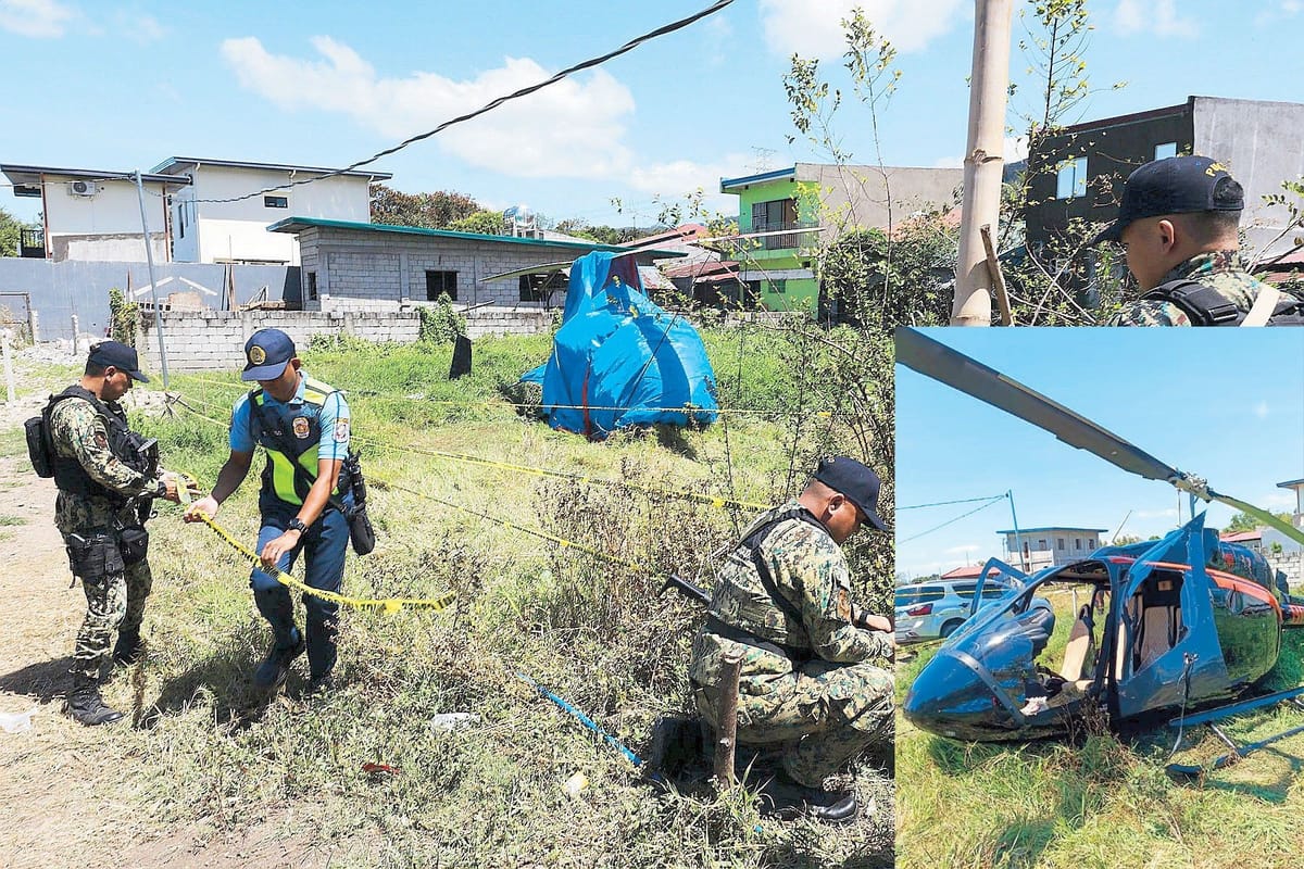 Dalawang Patay, Tatlo Sugatan sa Helicopter Crash sa Pililla, Rizal