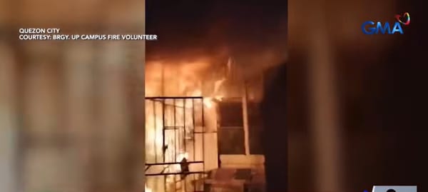 Fire Destroys Three Houses Near UP Diliman Early This Morning — Two Residents Injured, Only a Washing Machine Saved