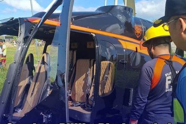 Helicopter Crashes in Pililla, Rizal: 2 Dead, 3 Injured in Tuesday Morning Tragedy