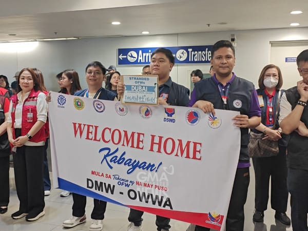 Almost 300 Pinoys From Dubai Land in Manila — First Batch of Middle East Evacuees